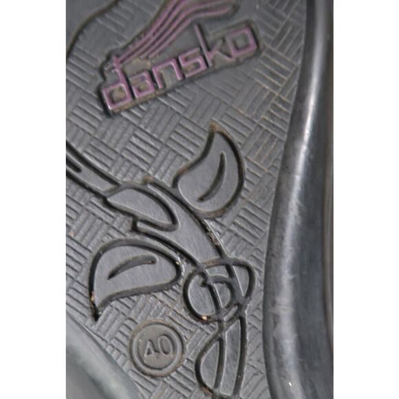 Dansko Shoes Womens 40 Sandals Janie Slip On Metallic Leather Adjustable Straps - Picture 13 of 16